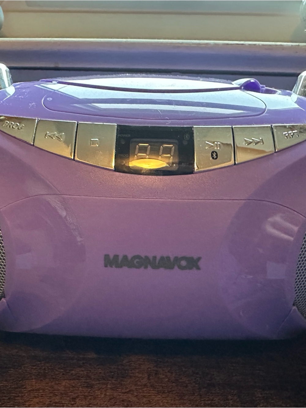 Magnavox Portable CD Player Boombox - Purple